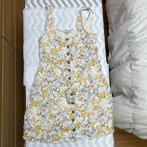 FLORAL DRESS WITH TIE